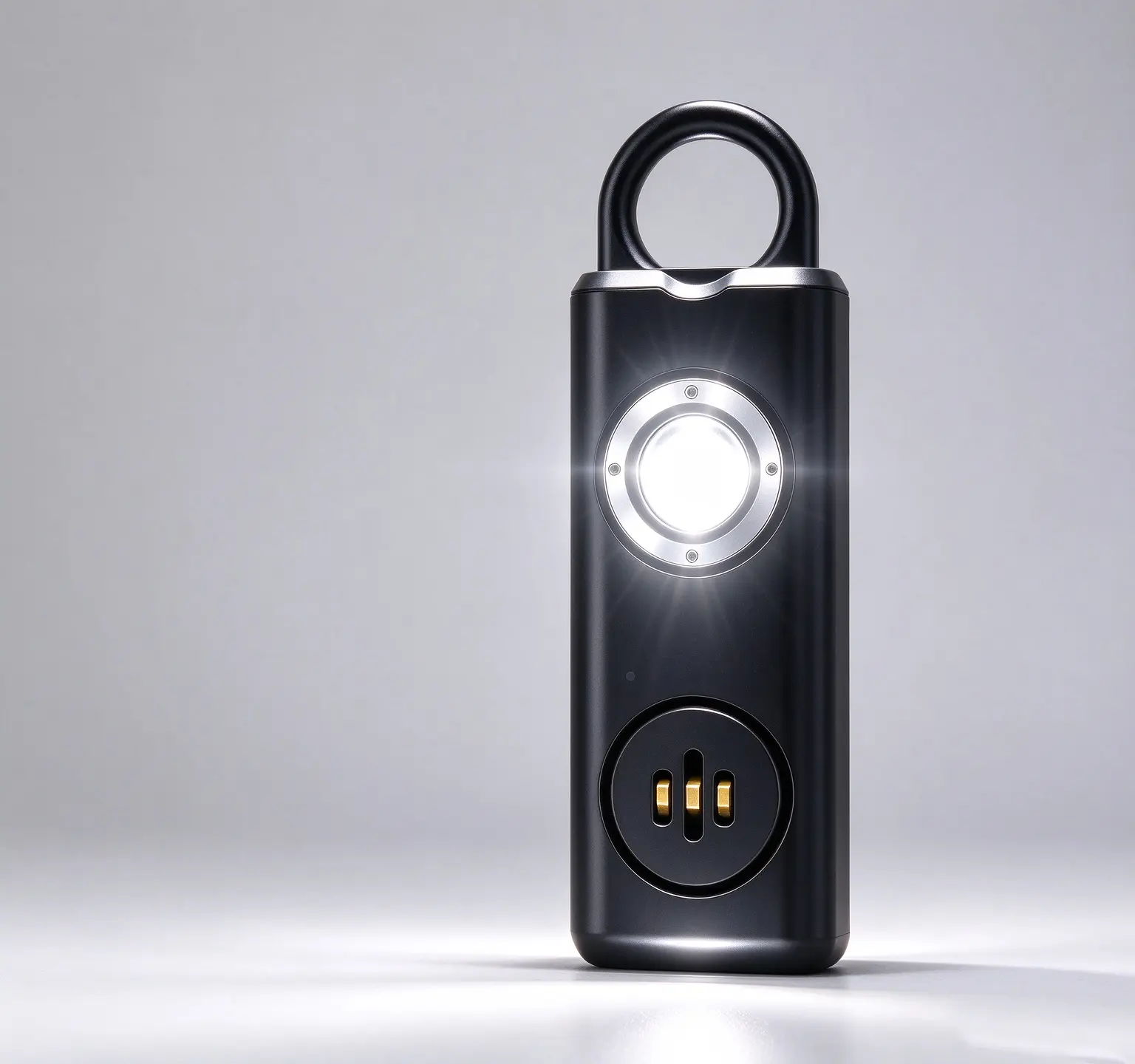 Unisex Multifunctional Keychain - 130dB Self-Defense Emergency SOS Alarm, ABS Plastic Key Ring Accessory, Dual LED Strobe Lights, Personal Safety Tool for Outdoor & Daily Use (Home Supplies, Party Bags & Gifts)