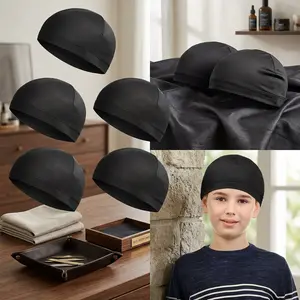 Kids' 6-Pack Skull Cap Helmet Liner Youth Wave Cap for Sports - Football Basketball Ski Cycling Outdoor Activities Perfect for Boys Girls Comfortable Breathable Moisture-Wicking Headwear Under Helmet Accessories