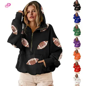 TCK-WomensGameDaySweatshirtsFootballSequinHoodiesTailgateOutfitsLongSleeveZipperSweaterswithPocket