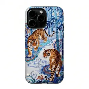 Wild Tiger & Panther Phone Case,Tough Phone Case,For IPhone 16 15 14 13 12 11 17Pro Max,For Samsung S25 S24 S23 S22 Ultra,Gifts For Fans Men Women, Phone Accessories