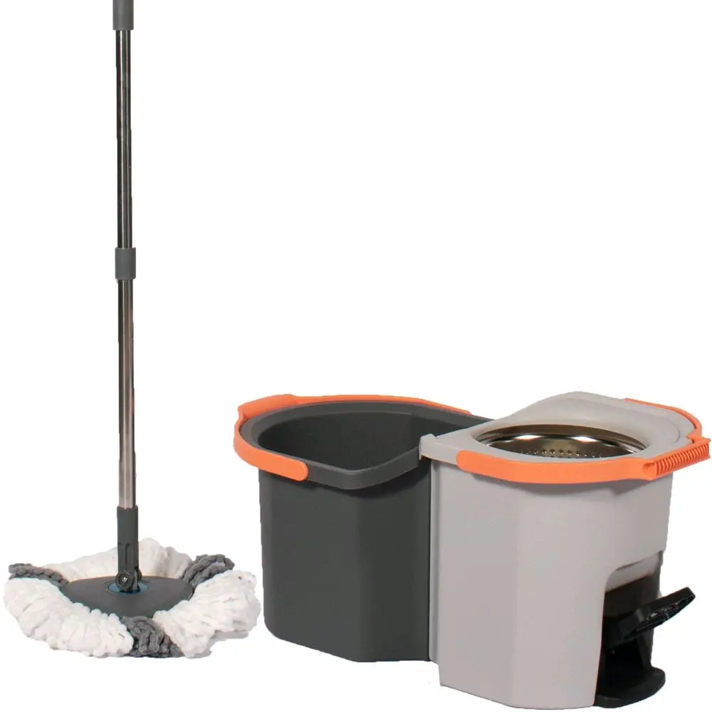 Esasyring  Spin Mop With Double Buckets Separate Dirty And Clean Water