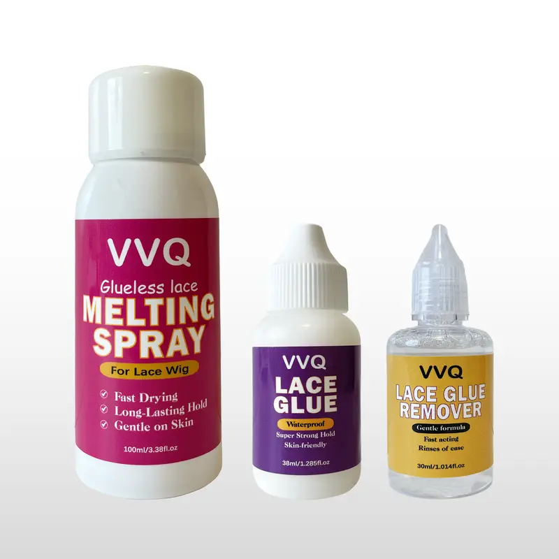 VVQ BEAUTE Wig Lace Glue for Wigs Lace Melting Spray for Wigs Lace Bond Spray Glue Adhesive Wig Install Kit With Glue Remover