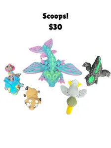 3D Printed Articulating Characters Scoops!+9 Plus Items Cute Fidget Halloween Figurines Full Size Decorative Sculptures Gifts Ornaments stress relief