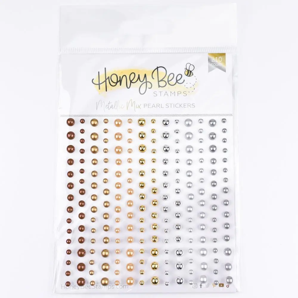 Honey Bee Stamps - Pearl Stickers - Metallic Mix Pearls