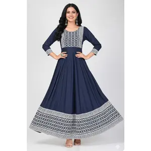 #PoonamD- 1  Anarkali Maxi Kurti Dress