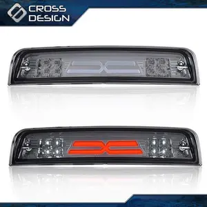 CROSSDESIGN Fit For 09-17 RAM 1500 2500 3500 3D LED Truck Tail Brake Light Cargo Lamp X-TYPE