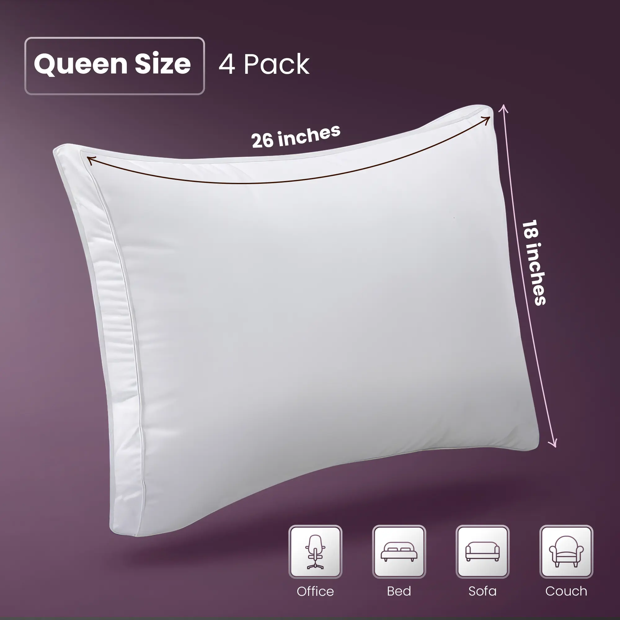 Pack of 4 Queen