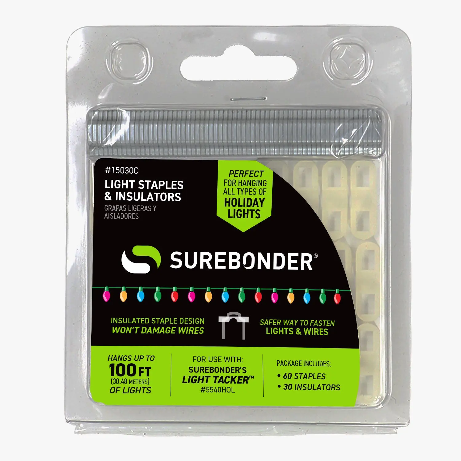 Light Staples and Insulators - 60 Staples/30 Insulators | 15030C