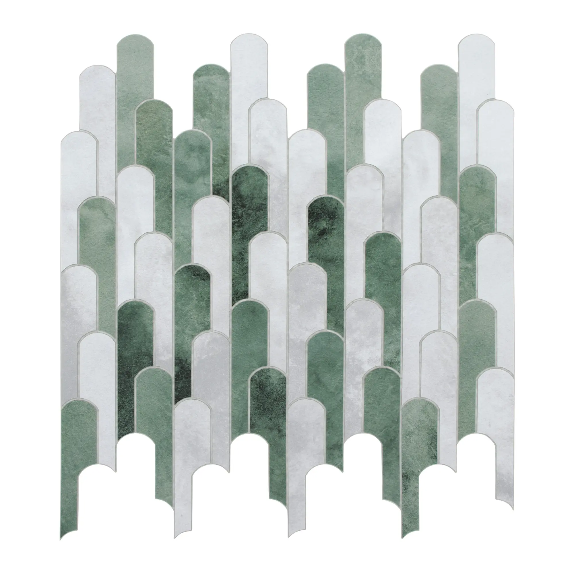10-Sheet Raindrop Peel and Stick Backsplash Tile, 11.2" x 12.6" Cement Look Stone Composite Self-Adhesive Waterproof Wall Tile, Stick on Marble Tiles for Kitchen Bathroom