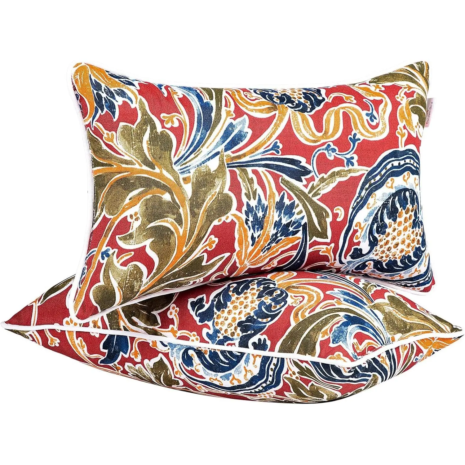Outdoor Throw Pillows - Decorative Pillows with Insert Included Set of 2 Outdoor Pillows for Patio Furniture 12x20 Inch