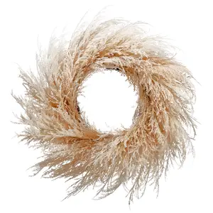 Pampas Grass Wreath 36"