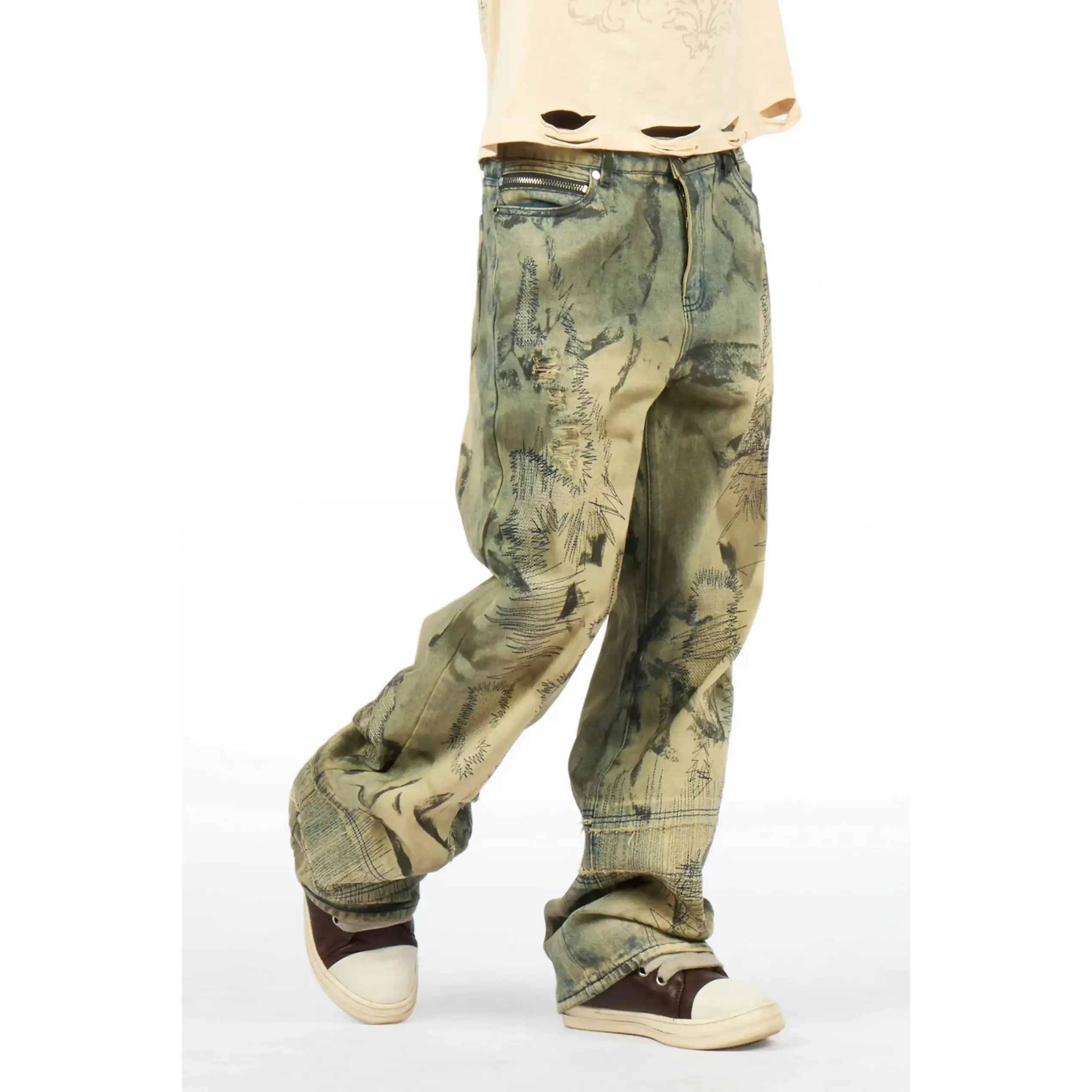 Souless Medium Blue Baggy Fit Jean Souless Medium Blue Baggy Fit Jean