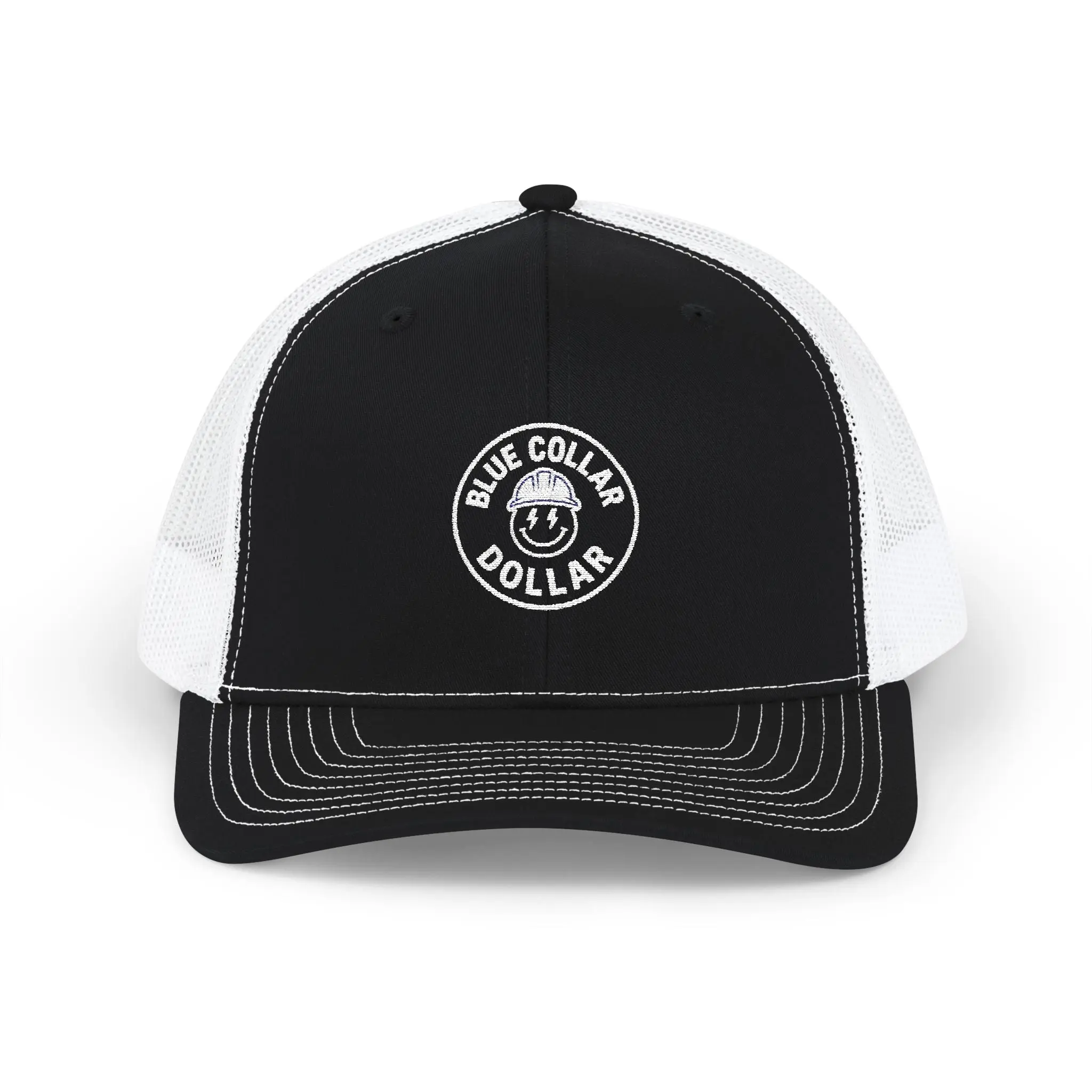 Blue Collar Dollar Embroidered Snapback Trucker Cap