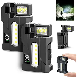 G5 Upgraded Pocket Flashlight 400LM RGB Light Digital Display 180° Rotating Head USB-C Rechargeable Outdoor EDC Lamp