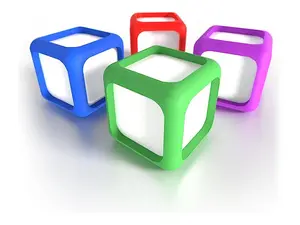 Scribbledo Dry Erase Dice Set of 4 Reusable Write On Wipe Off Dice for Classroom Learning Games Letters Numbers Math Teacher Supplies