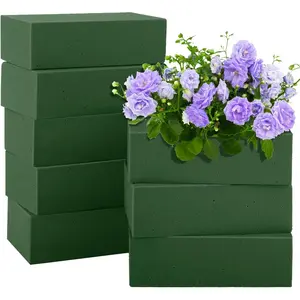 8 Packs Floral  Blocks Wet & Dry Floral  Bricks 5.5x3.1x1.8 Inch Flower Arranging Kit for  and Artificial  Florist  Blocks for Wedding  Decor