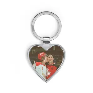 Heart Keychain — Heated Rivalry Photo Heart Keyring (Custom Picture Keepsake)