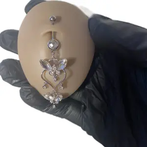 Belly Button Rings Surgical Stee, Internally Threaded Belly Rings, 14G Belly Piercing Jewelry, Belly Button Rings, Navel Piercing Jewelry For Women Men