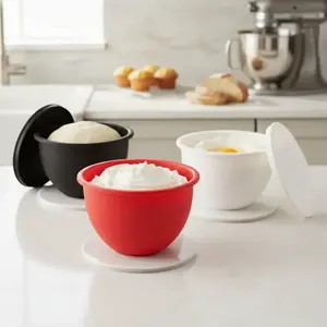 Silicone Bowl Insert for Kitchen Aid, Bowl Liners Silicone Bowl Liner for Kitchenaid Mixer Bowls 5 Qt Tilt Head Mixing, Replacement Accessories Mixaid Baking Cooking No Needed