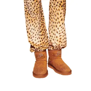 I.AM.GIA X VON DUTCH FAUX SHEARLING BOOT - BROWN