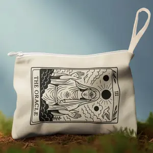 The Oracle tarot card Accessory Zipper Pouch | mystical goddess illustration, Make up bag