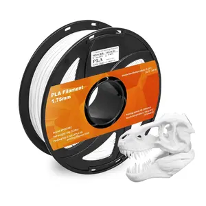 3D Printer Filament, Pla Filament 1.75mm, Pla 3D Printer Filament Vacuum Packing 1kg, Dimensional Accuracy +/ -0.03mm, Suitable For Most FDM 3D Printers (pla White 1-Pack)