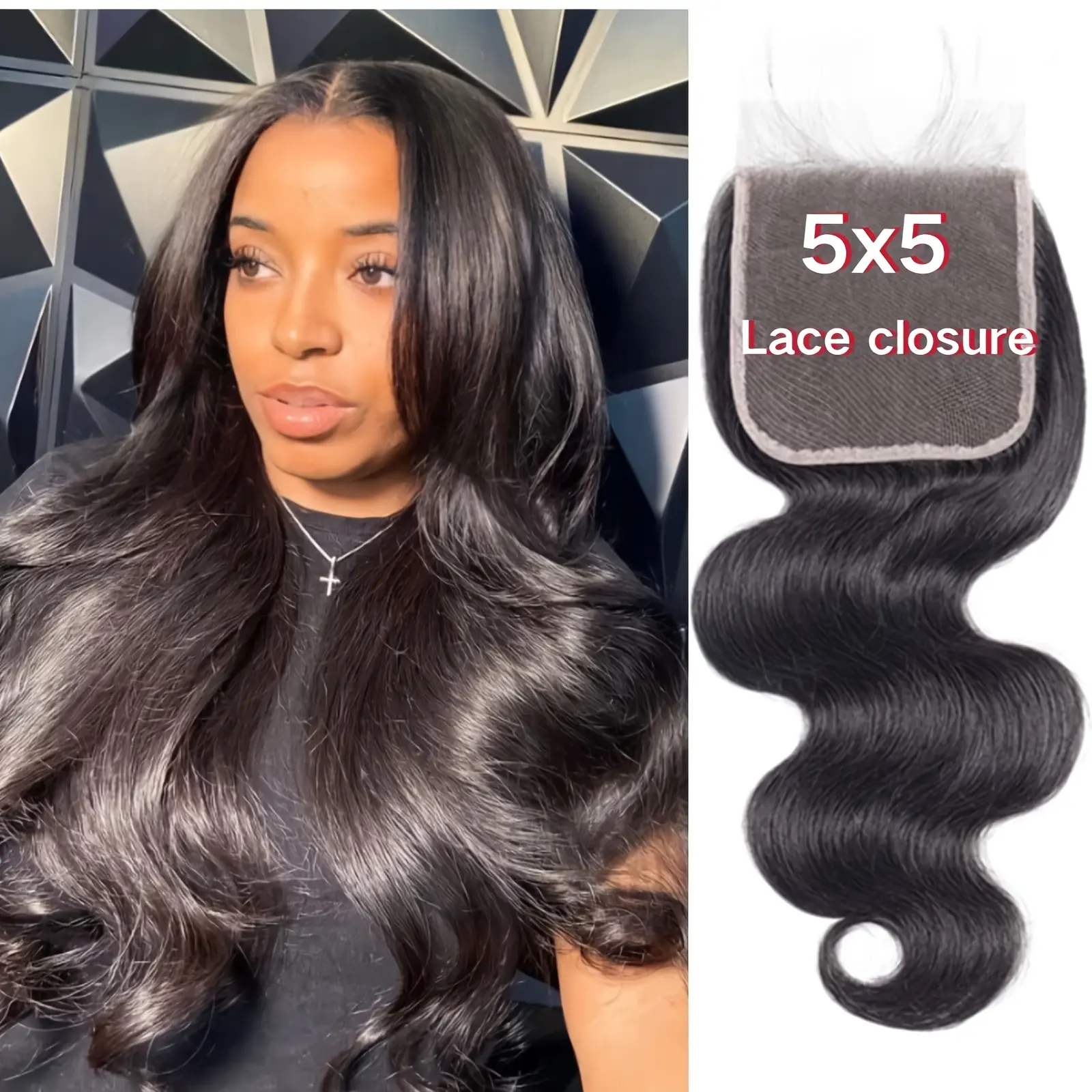 New 2025 Arrivals 5x5 Transparent Lace Closure |   12A Brazilian Virgin Human Hair |   Pre-Plucked with Baby Hair |   Body Wave, 14 Inch |   Secure Lace Closure for Natural Look