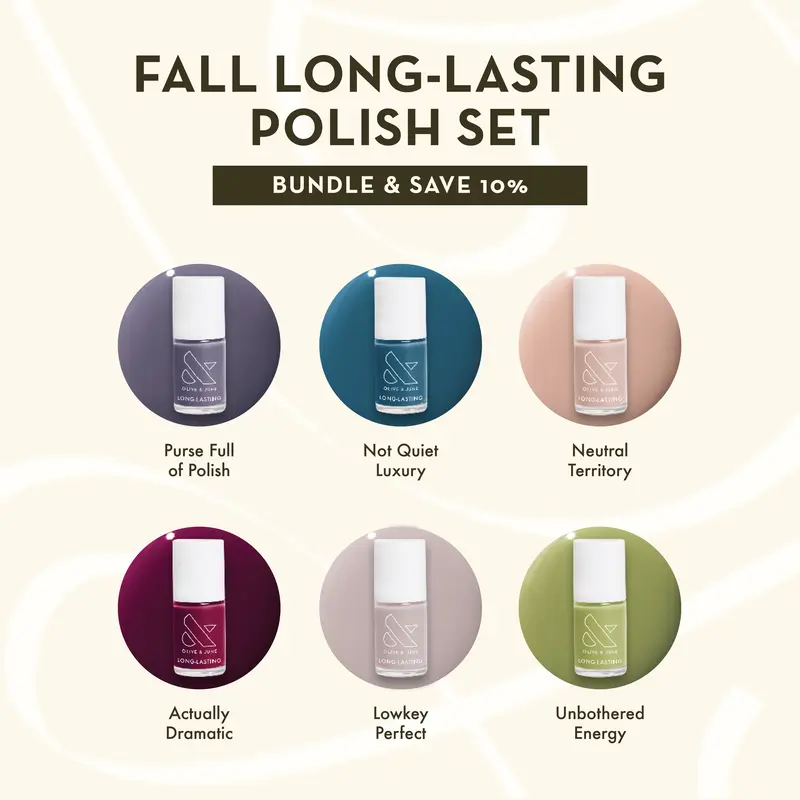 Olive & June Fall Long-Lasting Nail Polish Set, Beauty & Personal Care Nail Art Product
