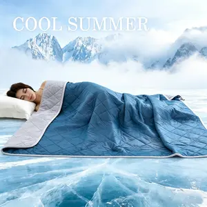 ROSEKIND Summer Cooling Blanket  Air Conditioning Bedroom Sleep Prevent Colds Soft Comfortable for Hot Sleepers Cooling Quilt Soft Elastic Breathable
