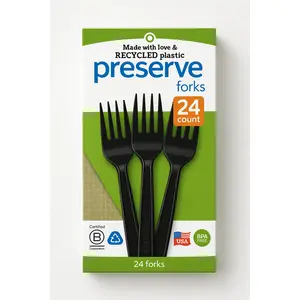 Black Economy Forks - 7.5 in. - 24 Pack