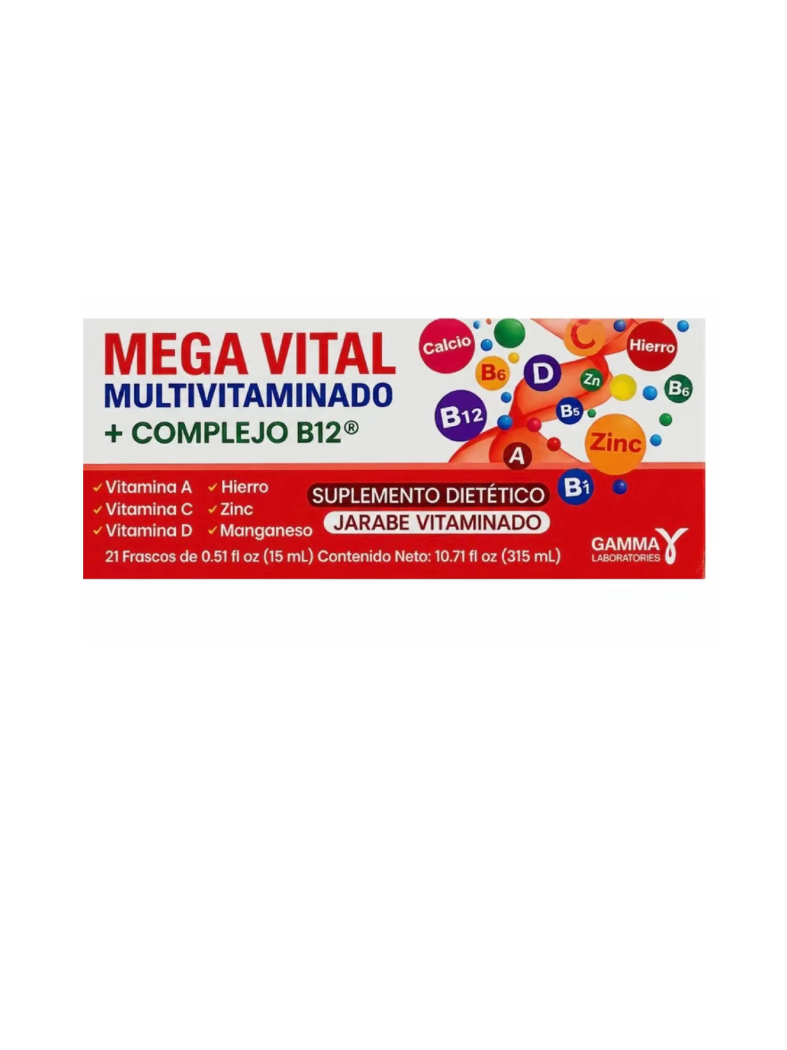 Megavital y Complejo B - 21 Frascos - Dietar * Liquid Supplement Pack of 25