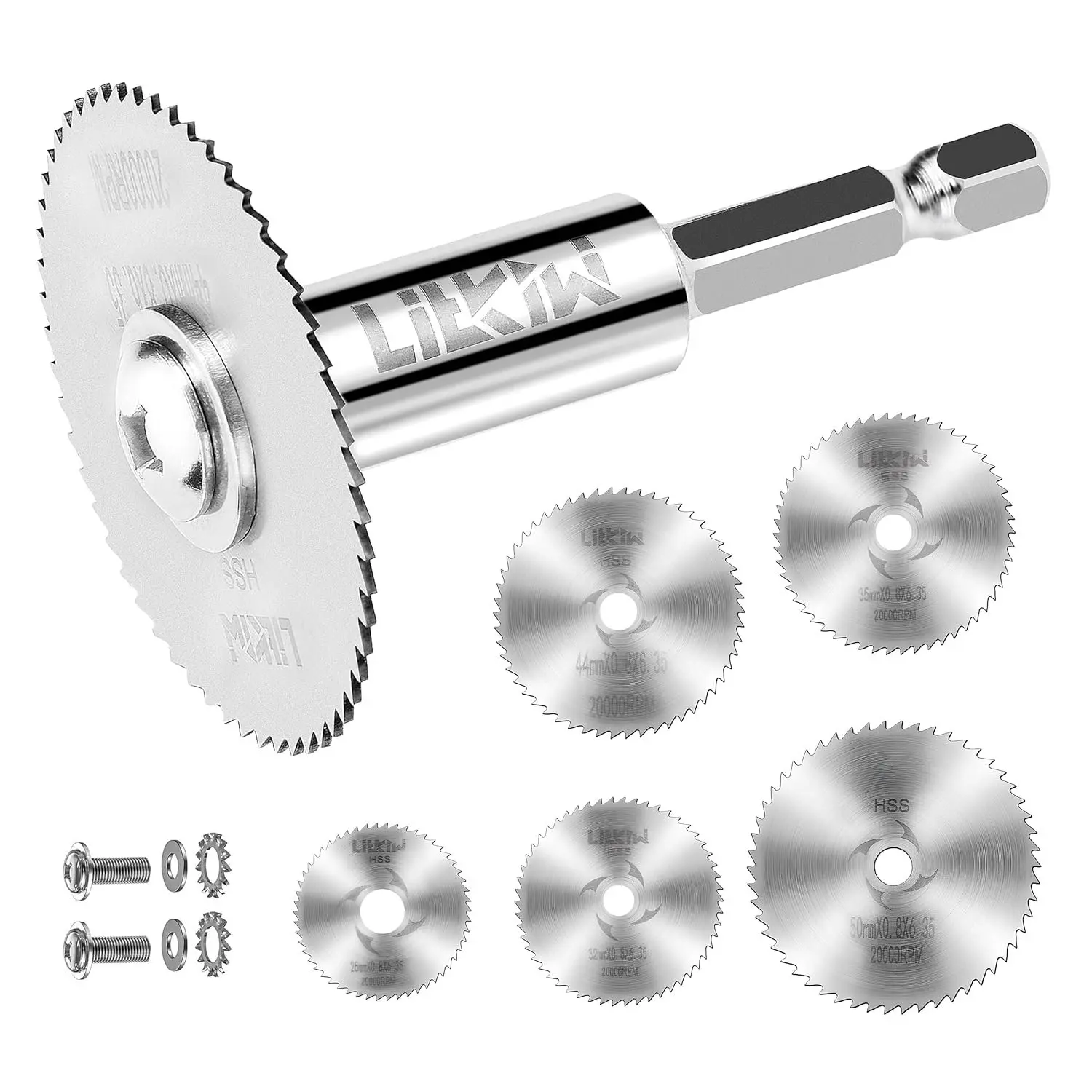 1/4-Inch Hex Shank Rotary Drill (with 5 count ),HSS  Disc Wheel   for Drills Rotary Tools