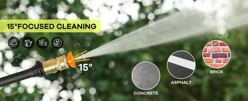 Pressure Washer, 2300 PSI 2.5 GPM High-Power with 4 Nozzles & Foam Cannon for Car, Home Cleaning & Garden Watering Perfect Gift