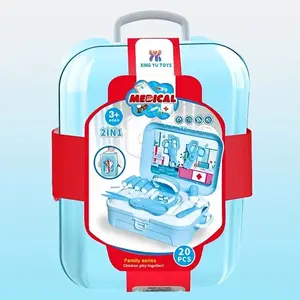Doctor Nurse Role Play Set, Boy Girl Stethoscope Syringe Pretend Medical Box Toy, Kids Hospital Simulation Game