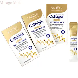 [BUY 1 GET 2 FREE]Collagen Sleep Mask, Collagen Hydration Mask, 20pcs Night Repair Face Mask, Easy Absorption, Non-Irritating, Unisex, Portable, No Wash Needed