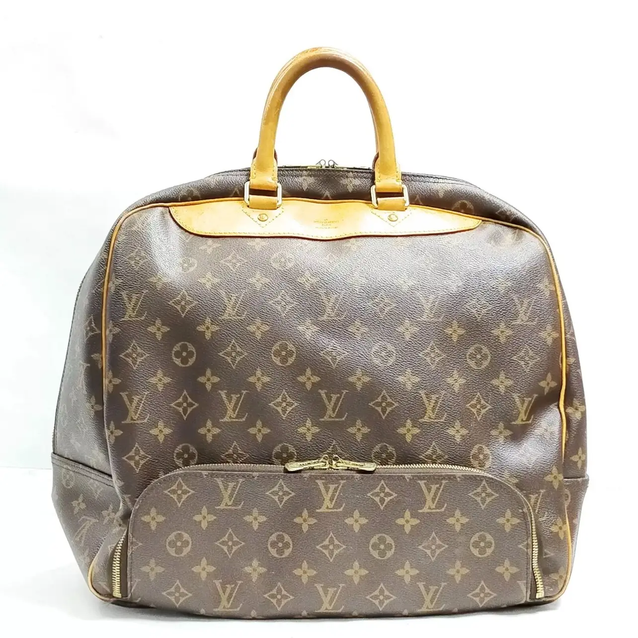 Pre-owned Louis Vuitton Canvas Luggage LV Boston Bag Brown Monogram 1380350