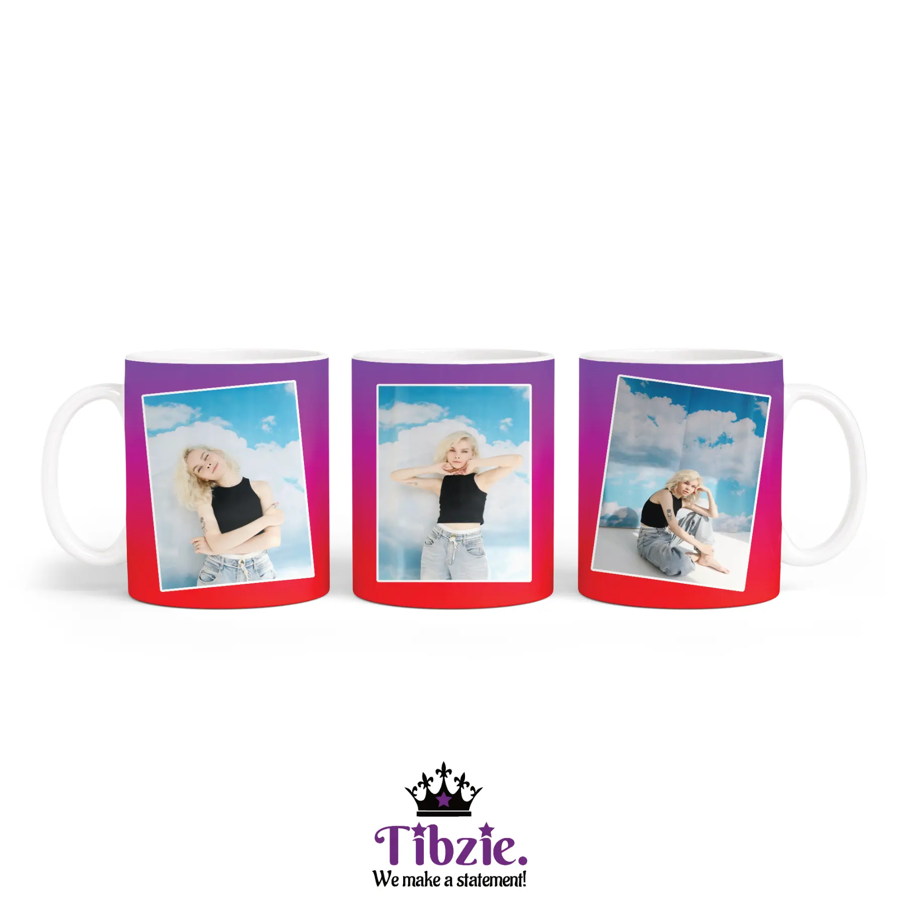 Tibzie Custom Photo 12 oz Tumbler – Stainless Steel, 2.9x5.1 in., Sliding Lid, Straw, Personalized Name in 12 Fonts, Custom Images, Compact Travel Cup for Gifts or Everyday Use (CUSTOM REQUEST)