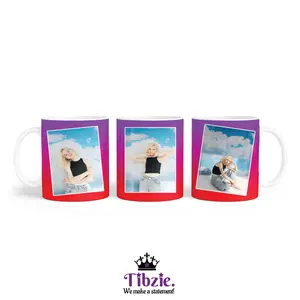 Tibzie Custom Photo 12 oz Tumbler – Stainless Steel, 2.9x5.1 in., Sliding Lid, Straw, Personalized Name in 12 Fonts, Custom Images, Compact Travel Cup for Gifts or Everyday Use (CUSTOM REQUEST)