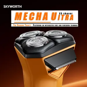 Skyworth Mecha Ultra X5 Electric Shaver with Integrated Side and Sideburn Trimmer for Precision Grooming