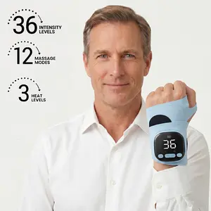 [FLASH SALE] Electric Hand Massager with Heat, Hands-Free Wrist Wrap Design, Lightweight Portable Massager for Daily Use & Sports, Universal Fit for Left & Right Wrist, Breathable Design, Ideal Self-Care Gift, Best Father's Day Gift