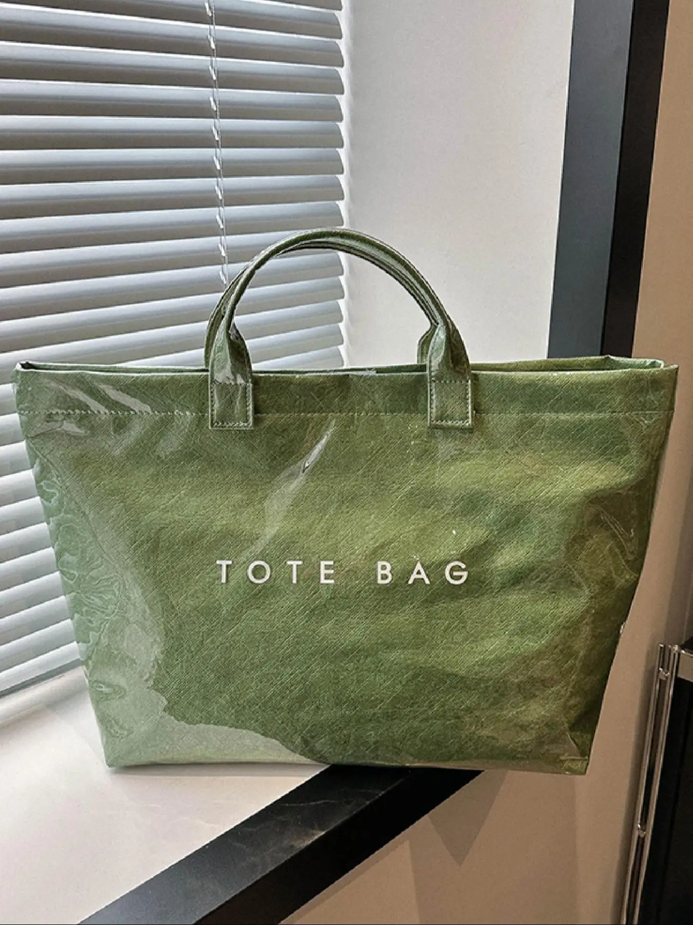 Letter Pattern Tote Bag, Large Capacity Shoulder Bag for Women & Men, Casual Trendy Versatile High-quality Daily Commuting Bag, Girl Fashionable Shopp