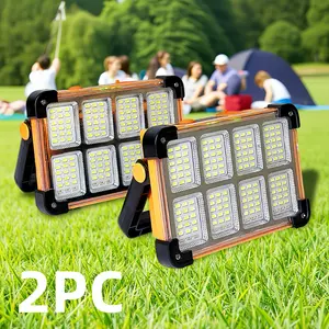 Solar Camping Light Set, Rechargeable Portable LED Lamp, Adjustable Brightness, Outdoor Activities, Emergency Lighting, Multifunctional Lantern