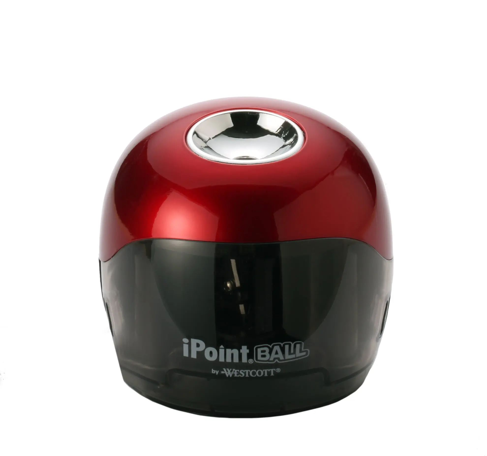 Westcott iPoint Ball Pencil Sharpener, Red/Black (15570)