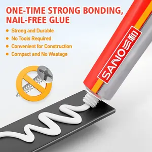 Strong Adhesive Glue Synthetic Rubber High Stick Fast Dry Waterproof No Shrinkage Hole-Free Non-Damaging Base Material 12ML