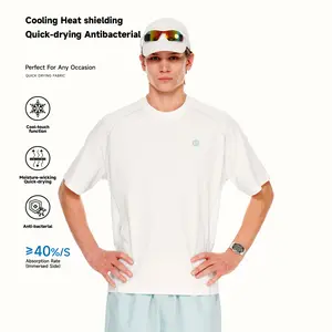 PSO Brand Men's Breathable Quick-Dry Sorona Cooling Sports Short-Sleeve T-Shirt with Contrast Lines TLG106