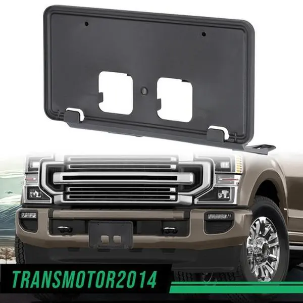 Front Mount License Plate Bracket - Black Automotive Car Accessories, License Hold & Plate Support for 2020-2022 Ford F250 F350 Super Duty