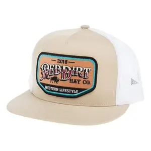 Red Dirt Hat Co. Unisex Lifestyle Khaki Mesh Back Snapback Hat