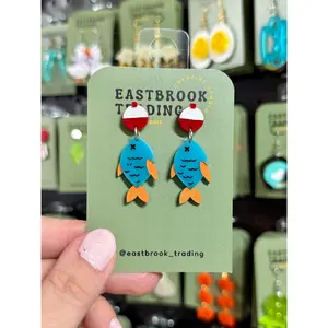 Gone fishing earrings