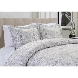 Mocassi 3-Piece  Paisley Pattern Duvet Cover Set - Comforter Cover with Button Closure