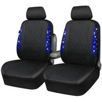 Blue Diamond Oxford Bling Two Front Seats